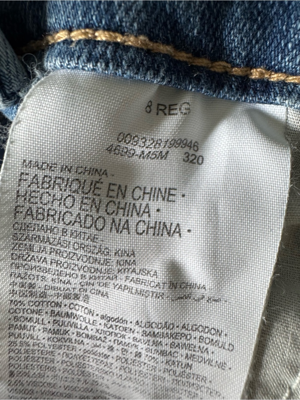 LEVI’S Size 8 Boys or Girls Denim Jean Overalls - Picture 6 of 6